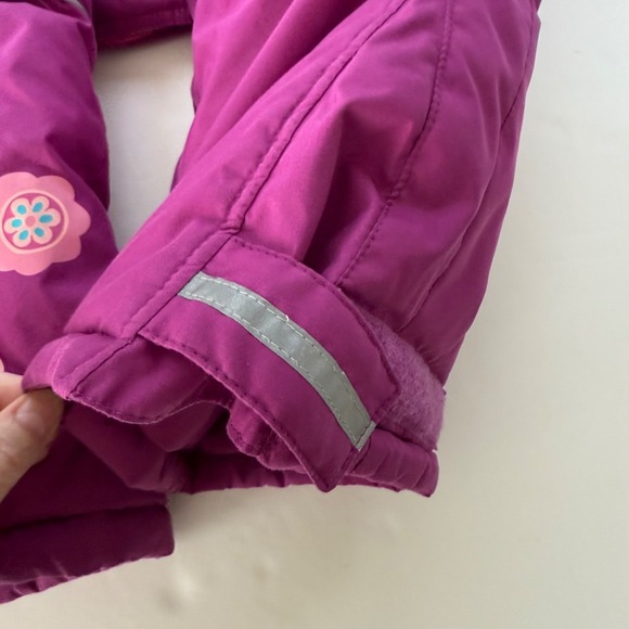 Hanna Andersson Girls Outdoor Quilted Snow Bibs Size 150 US 12 Pink Purple - Picture 8 of 8